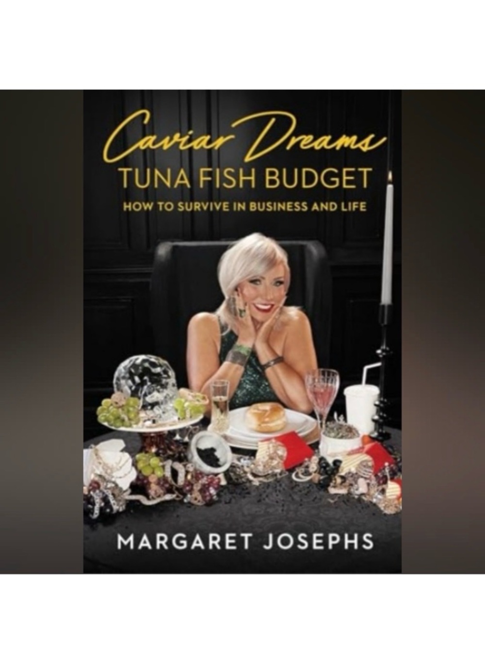"Caviar Dreams (Tuna Fish Budget)" - Black Cover Book